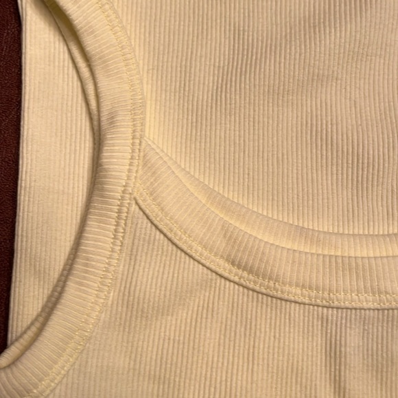 J. Crew Factory Slim strappy ribbed tank top yellow Women’s Size XS NWOT - Picture 5 of 5